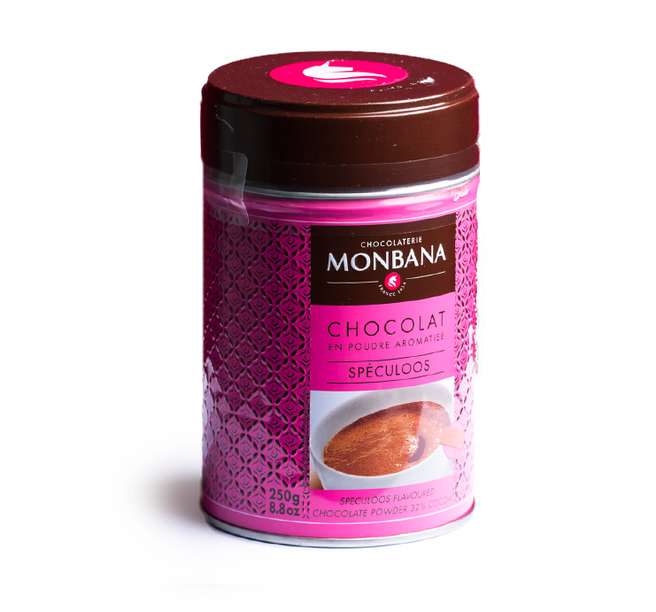 Chocolat en poudre Monbana - saveur Spéculoos - Lounge Coffee Tea